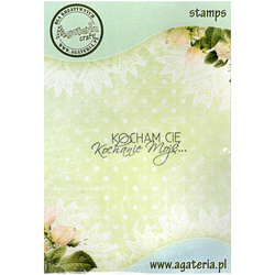 Stempel - Kocham cię kochanie moje - Agateria 7825127