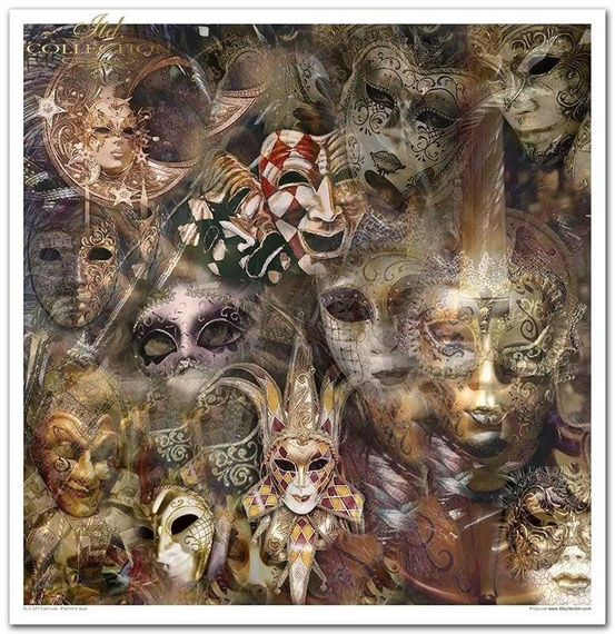 Zestaw papierów do scrapbookingu 30x30 - Carnival - Pierrot in love
