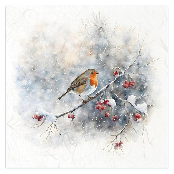 Zestaw papierów ryżowych - ptaszki na gałązce - RSM150 - Itd Collection