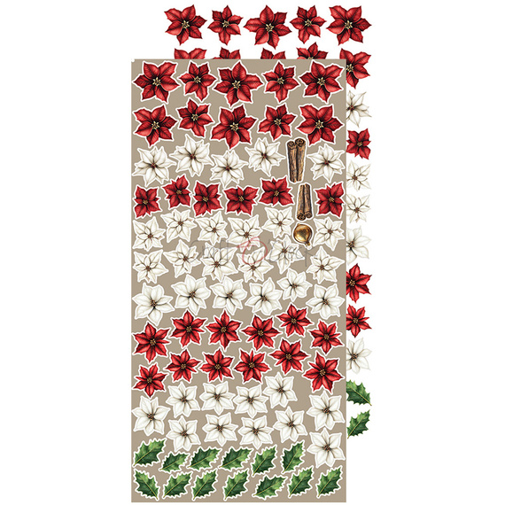 Zestaw dodatków do scrapbookingu - Craft o'clock - Oh Christmas Night - Flowers & More