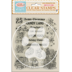 Stempel przezroczysty - Candy Christmas - świąteczne elementy - Stamperia