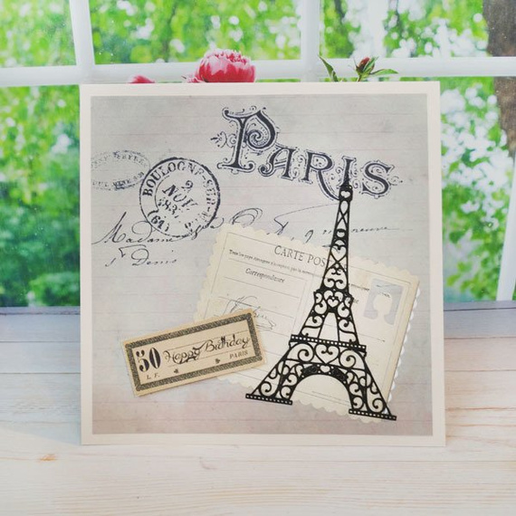 Wykrojnik - Tattered Lace - Eiffel Tower wieża Eiffla Paryż