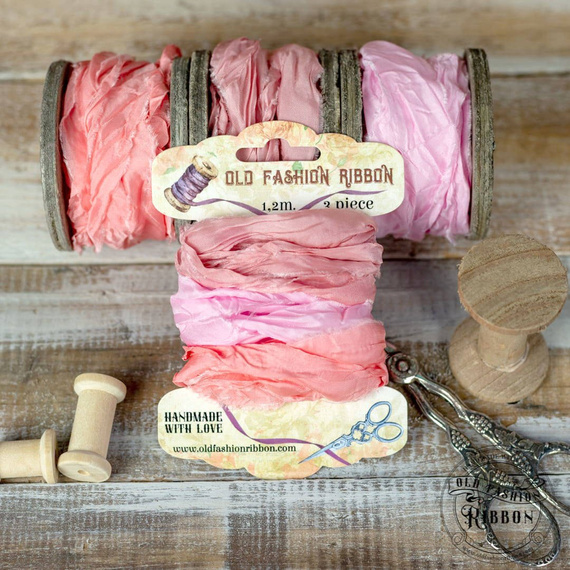 Zestaw wstążek vintage old fashion ribbon