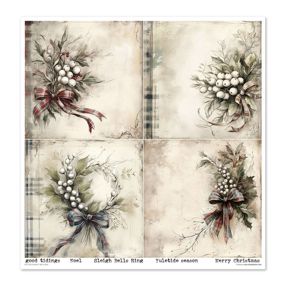 Zestaw papierów do scrapbookingu 30x30 - Winter's Tale in blue