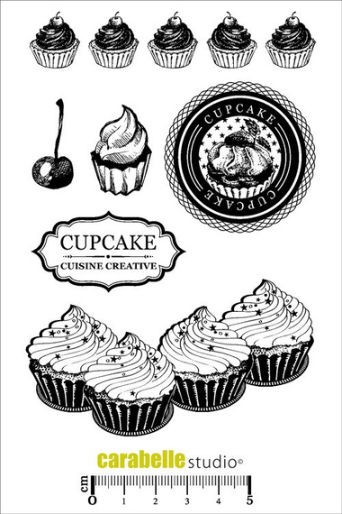 Stempel A6 - Carabelle Studio - Cupcake babeczki