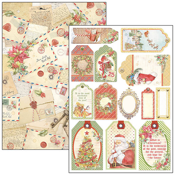 Zestaw papierów do scrapbookingu A4 - Ciao Bella - Dear santa