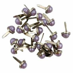Ćwieki perłowe - Wild Orchid Crafts - fioletowe 6mm