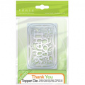 Wykrojnik - Tonic Studios - Thank You napis ramki