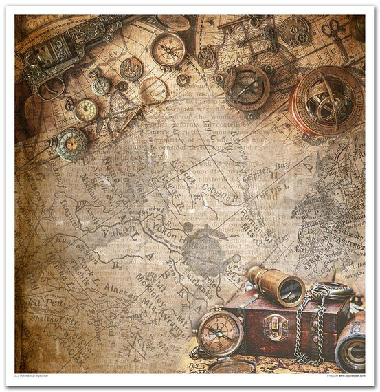 Zestaw papierów do scrapbookingu 30x30 - Nautical expedition