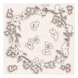 Tekturka - Boho Love - small wreath - mały wieniec