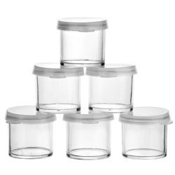 Mini plastikowe słoiczki pojemniczki 27x28mm - 6szt