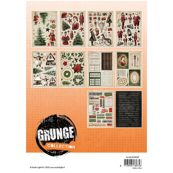 Zestaw papierów do scrapbookingu z elementami A5 - StudioLight - Paper Elements