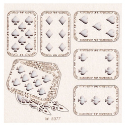 Tekturka Wonderland - cards - karty - Scrapiniec