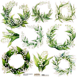 Naklejki - ScrapLove - Lily of the Valley 2 konwalie