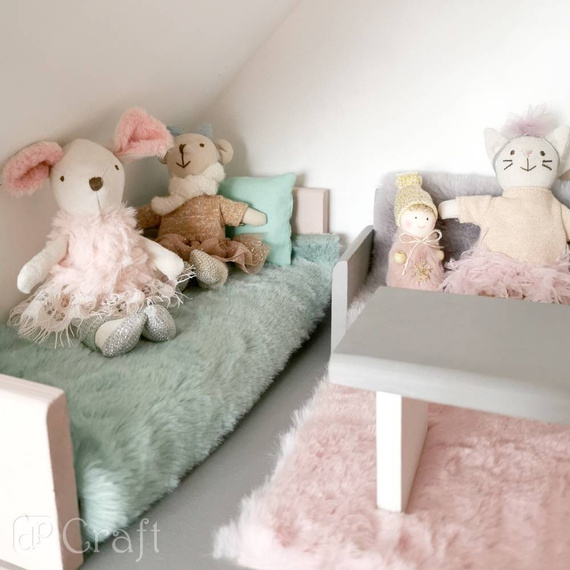 Futro pluszowe 15cm x 1m różowe