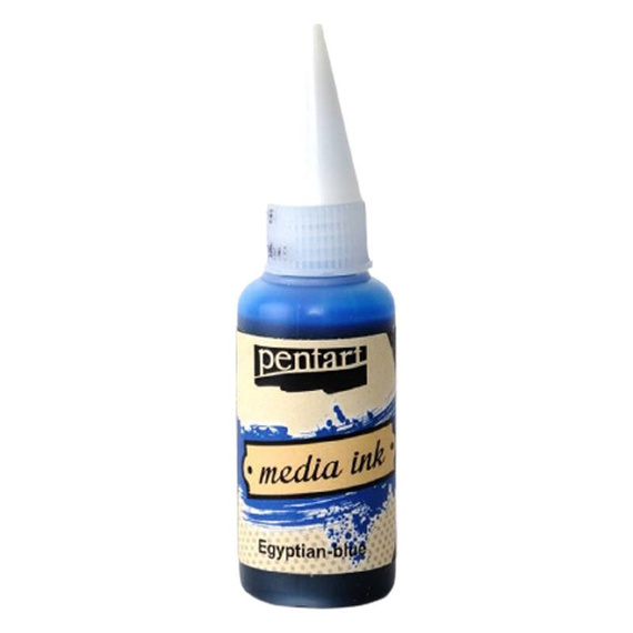 Tusz alkoholowy Media Ink - Pentart - egipski niebieski / egyptian blue 20ml