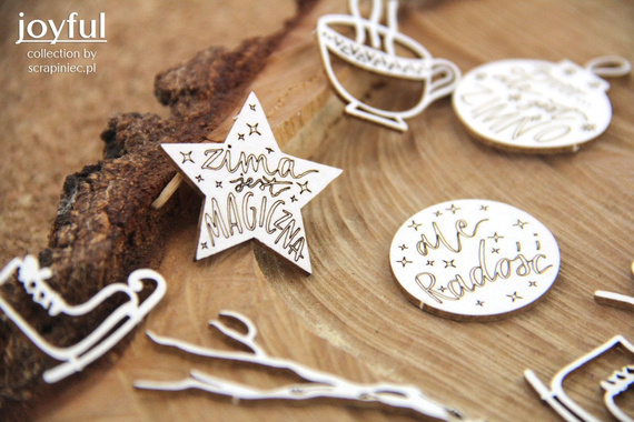 Tekturka - Joyful - Zima jest magiczna - Scrapiniec