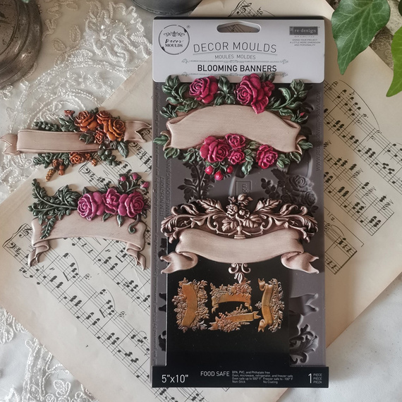 Foremka silikonowa - Prima - Blooming Banners banery ozdobne