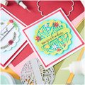 Wykrojnik Sizzix Thinlits - Scalloped Circles, Borders & Banners
