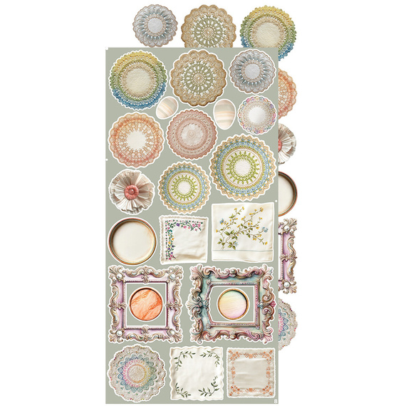 Zestaw dodatków do scrapbookingu - Craft o'clock - Spring in Love - mix 01