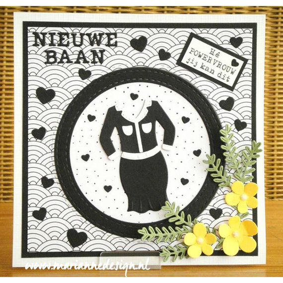 Wykrojnik - Marianne Design - Lady's suit - kobiece ubrania