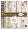 Zestaw papierów do scrapbookingu 30x30 - Itd Collection - Vintage Angels nuty, pismo, anioły, vintage