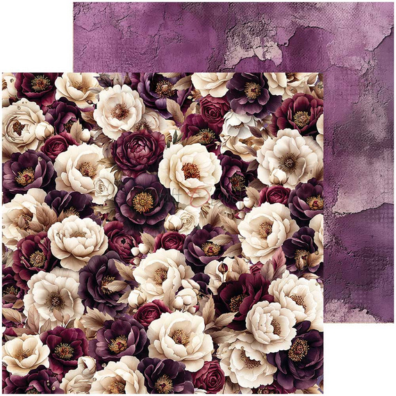 Zestaw papierów do scrapbookingu 20x20 - Craft o'clock - Plum & Caramel