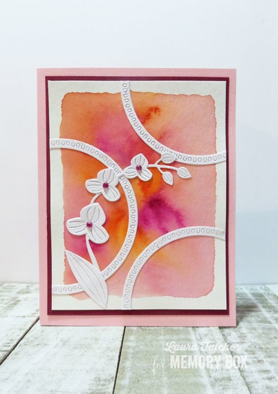 Wykrojnik - Memory Box - Delicate Orchid ramka orchidea