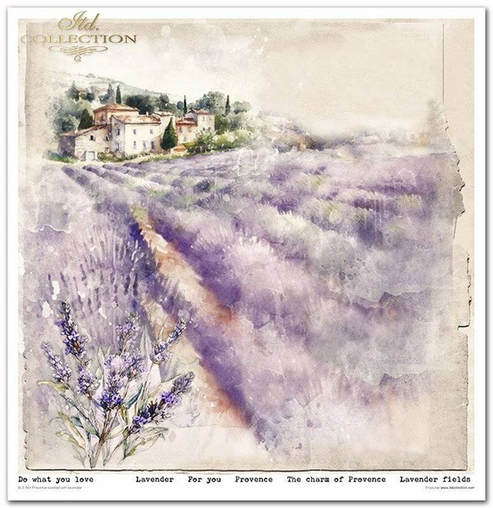 Zestaw papierów do scrapbookingu 30x30 - Itd Collection - Provence scented with lavender