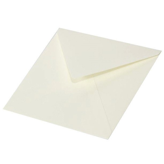 Koperta do kartki kremowa 15x15 - Rzeczy z papieru