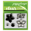 Wykrojnik + stempel - Poppystamps - Poinsettia - poinsecja