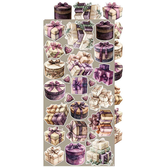 Zestaw dodatków do scrapbookingu - Craft o'clock - Plum & Caramel - Plum