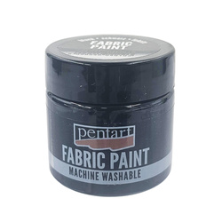 Farba do tkanin - Pentart - czarna 50ml