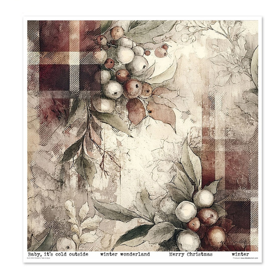 Zestaw papierów do scrapbookingu 30x30 - Winter's Tale in blue