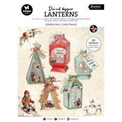 Zestaw papierów z elementami do stworzenia lampionów Lanterns Sparkling DIY - Studio Light