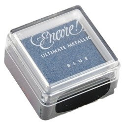 Tusz pigmentowy szybkoschnący - metaliczny - Encore - Blue Hawaii niebieski