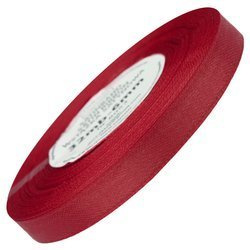 Wstążka satynowa ciemna czerwona 12mm - 32mb