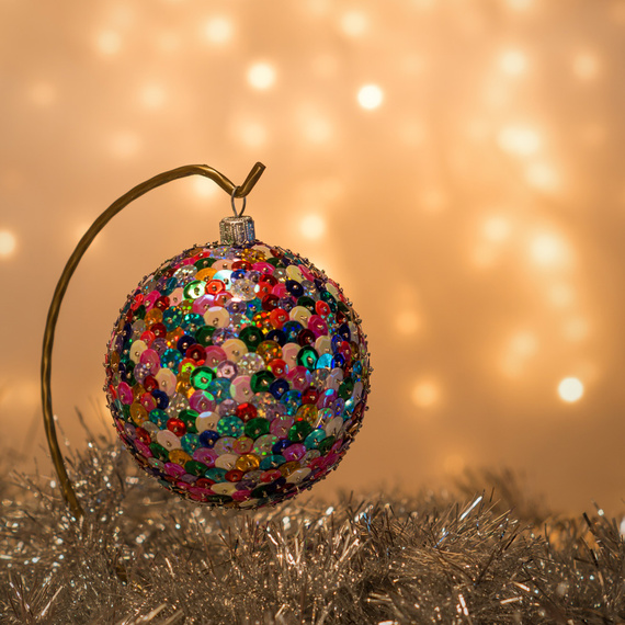 Zestaw kreatywny - kule styropianowe, wstążki, cekiny