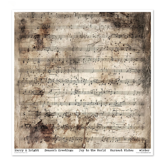 Zestaw papierów do scrapbookingu 30x30 - Winter's Tale in red