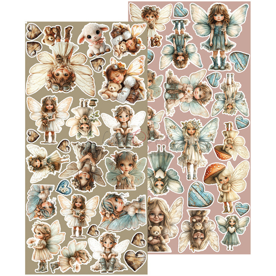Zestaw papierów do scrapbookingu 15x30 - Craft o'clock - Sprites of Harmony - dodatki Sprites