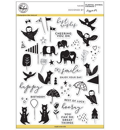 Stempel - PinkFresh - Playful Animal Friends 1 - zwierzęta