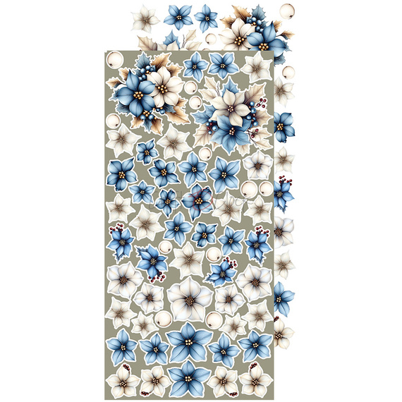 Zestaw dodatków do scrapbookingu - Craft o'clock - Jolly Season - Flowers & More