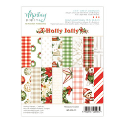 Zeszyt uzupełniający papierów do scrapbookingu 15x20 - Mintay - Holly Jolly