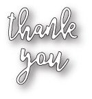 Wykrojnik - Poppystamps - Scribble Thank You