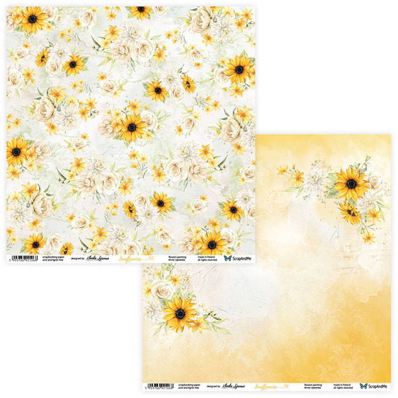 Zestaw papierów do scrapbookingu 30x30 - ScrapAndMe - Sunflowers