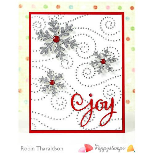 Wykrojnik - Poppystamps - Stitched Alpine Snowflakes - śnieżynki