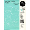 Wykrojnik + stempel - Memory Box - Playtime Elves - zima, elfy