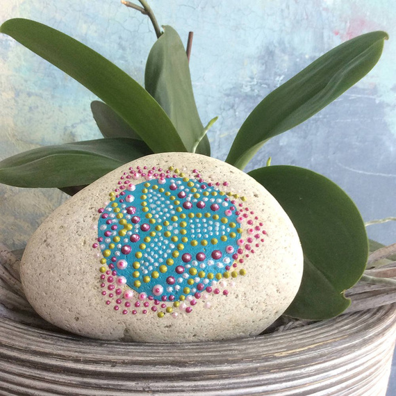 Farba z aplikatorem do robienia kropek Zen Pen - Viva Decor - Lapis lazuli