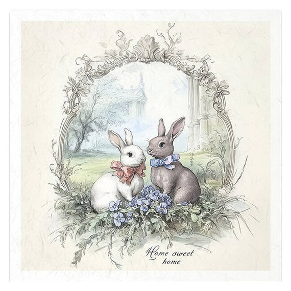 Zestaw papierów ryżowych - zajączki wielkanocne - RSM160 - Itd Collection