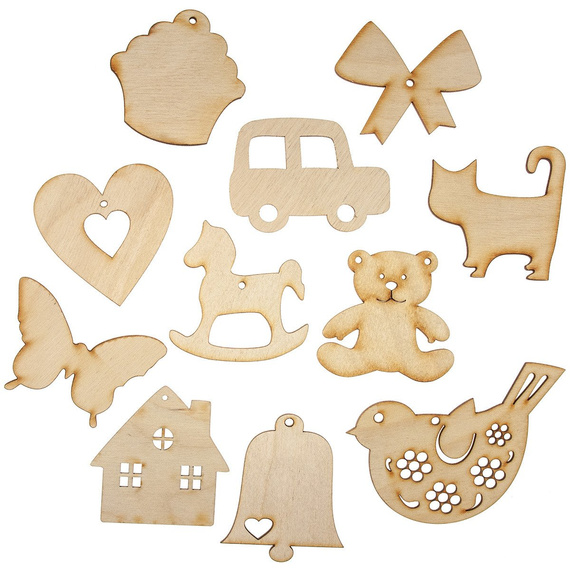 Zestaw kreatywny malarski dla dzieci - farby Phoenix, zestaw pędzli, paletka, drewienka